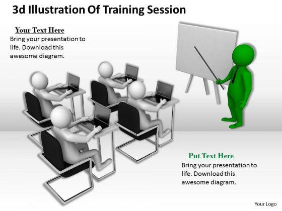 Business Strategy Concepts 3d Illustration Of Training Session Business Strategy Concepts 3d Illustration Of Training Session