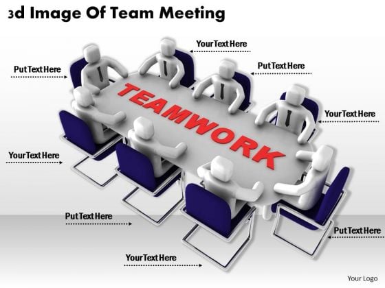 Business Strategy Concepts 3d Image Of Team Meeting Characters Business Strategy Concepts 3d Image Of Team Meeting Characters