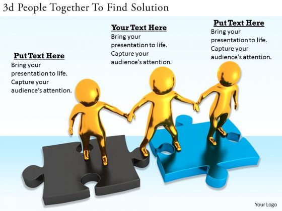 Business Strategy Concepts 3d People Together Find Solution Adaptable