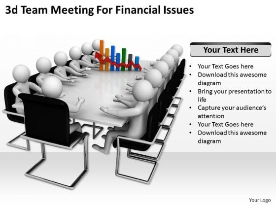Business Strategy Concepts 3d Team Meeting For Financial Issues Basic Business Strategy Concepts 3d Team Meeting For Financial Issues Basic