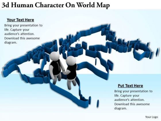Business Strategy Consultants 3d Human Character World Map Concepts Business Strategy Consultants 3d Human Character World Map Concepts