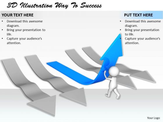 Business Strategy Consultants 3d Illustration Way To Success Concepts