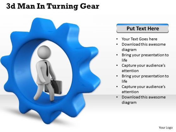Business Strategy Consultants 3d Man Turning Gear Concept Statement Business Strategy Consultants 3d Man Turning Gear Concept Statement