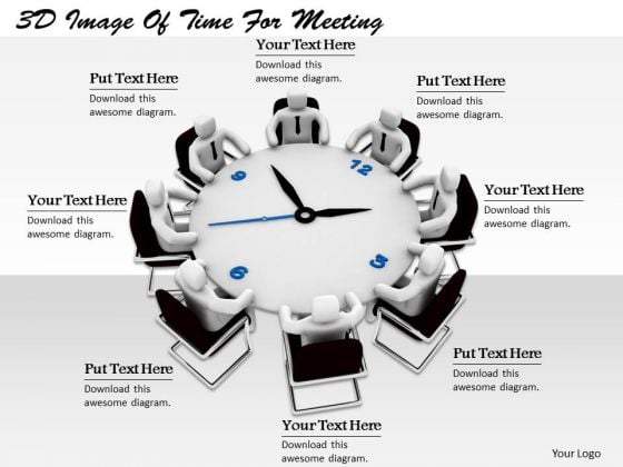 Business Strategy Consulting 3d Image Of Time For Meeting Character Business Strategy Consulting 3d Image Of Time For Meeting Character