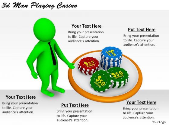 Business Strategy Development 3d Man Playing Casino Concepts Business Strategy Development 3d Man Playing Casino Concepts