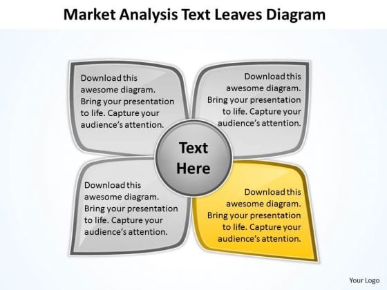 Business Strategy Diagram Market Analysis Text Leaves PowerPoint Slides Business Strategy Diagram Market Analysis Text Leaves PowerPoint Slides