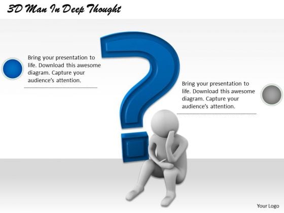 Business Strategy Examples 3d Man Deep Thought Concepts Business Strategy Examples 3d Man Deep Thought Concepts