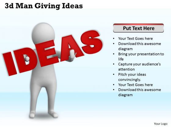 Business Strategy Examples 3d Man Giving Ideas Concepts Business Strategy Examples 3d Man Giving Ideas Concepts