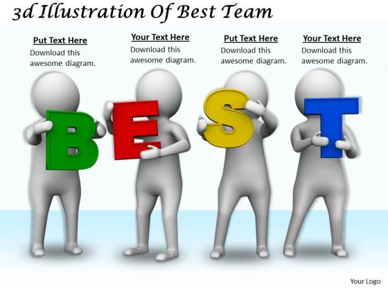 Business Strategy Formulation 3d Illustration Of Best Team Character Models Business Strategy Formulation 3d Illustration Of Best Team Character Models