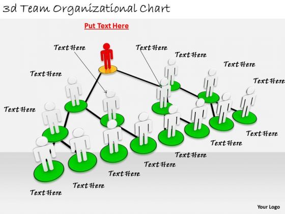 Business Strategy Formulation 3d Team Organizational Chart Character