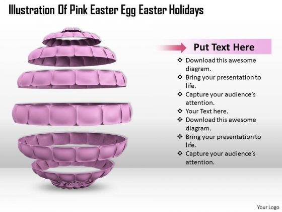 Business Strategy Illustration Of Pink Easter Egg Holidays Image Business Strategy Illustration Of Pink Easter Egg Holidays Image