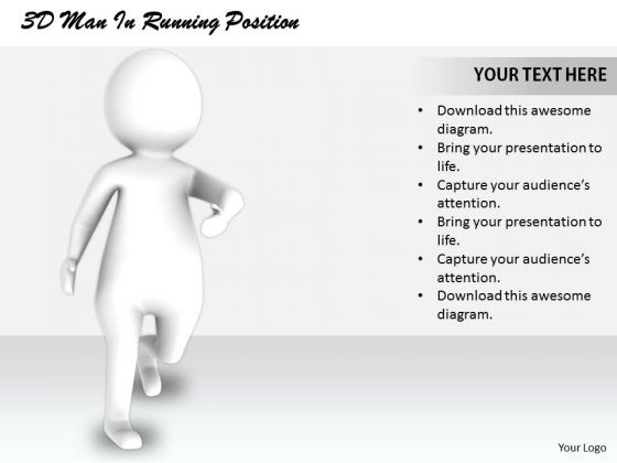 Business Strategy Implementation 3d Man Running Position Characters Business Strategy Implementation 3d Man Running Position Characters