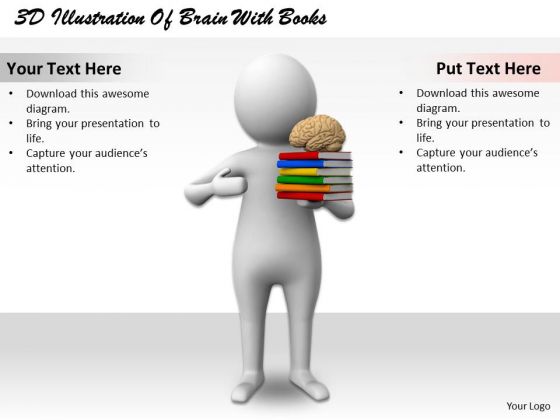 Business Strategy Innovation 3d Illustration Of Brain With Books Basic Concepts Business Strategy Innovation 3d Illustration Of Brain With Books Basic Concepts