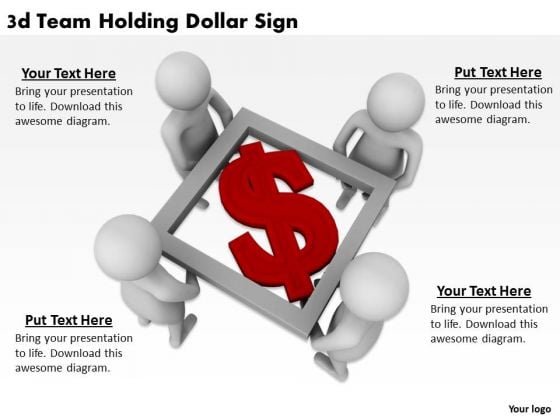 Business Strategy Innovation 3d Team Holding Dollar Sign Adaptable Concepts Business Strategy Innovation 3d Team Holding Dollar Sign Adaptable Concepts