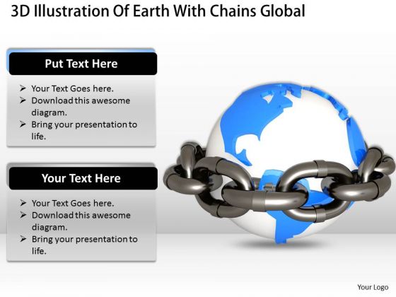 Business Strategy Model 3d Illustration Of Earth With Chains Global Environment Stock Images Business Strategy Model 3d Illustration Of Earth With Chains Global Environment Stock Images
