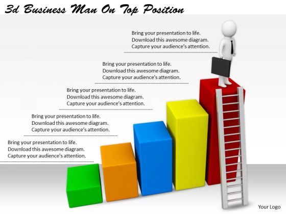 Business Strategy Model 3d Man On Top Position Basic Concepts Business Strategy Model 3d Man On Top Position Basic Concepts