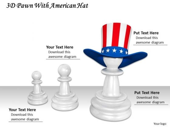 Business Strategy Model 3d Pawn With American Hat Images Business Strategy Model 3d Pawn With American Hat Images