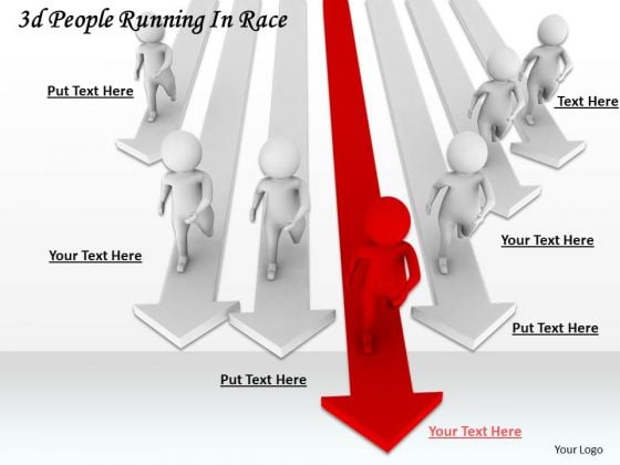 Business Strategy Model 3d People Running Race Concepts Business Strategy Model 3d People Running Race Concepts