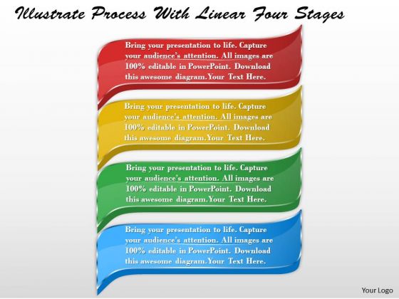 Business Strategy Model Illustrate Process With Linear Four Stages Strategic Plan Ppt Slide Business Strategy Model Illustrate Process With Linear Four Stages Strategic Plan Ppt Slide