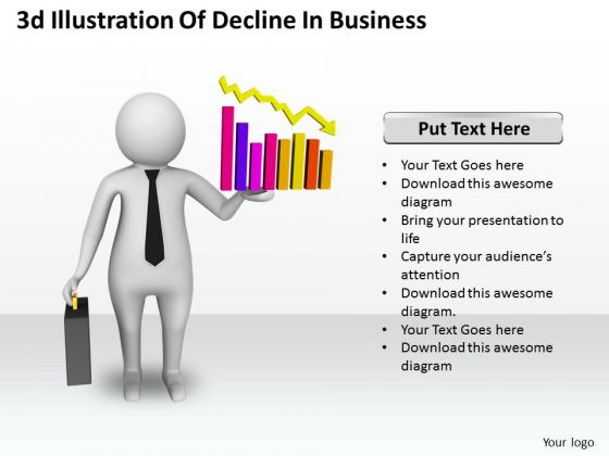 Business Strategy Plan 3d Illustration Of Decline Concepts Business Strategy Plan 3d Illustration Of Decline Concepts
