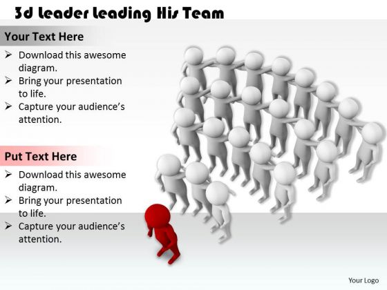 Business Strategy Plan Template 3d Leader Leading His Team Characters Business Strategy Plan Template 3d Leader Leading His Team Characters