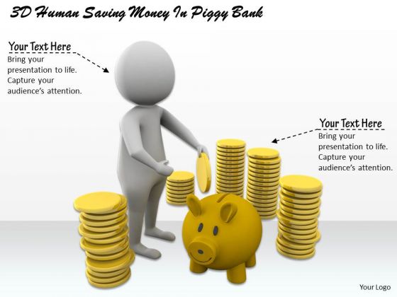 Business Strategy Planning 3d Human Saving Money Piggy Bank Concepts Business Strategy Planning 3d Human Saving Money Piggy Bank Concepts