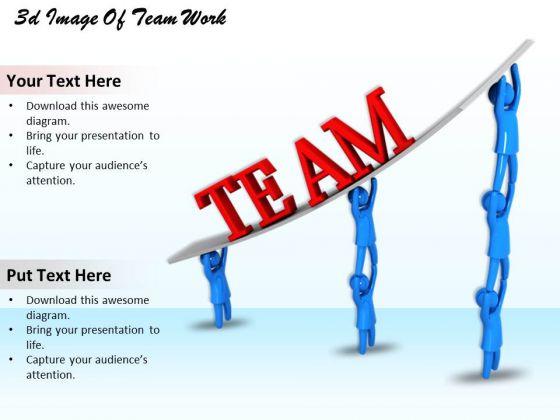 Business Strategy Planning 3d Image Of Team Work Concepts