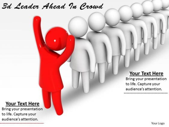 Business Strategy Planning 3d Leader Ahead Crowd Concepts Business Strategy Planning 3d Leader Ahead Crowd Concepts