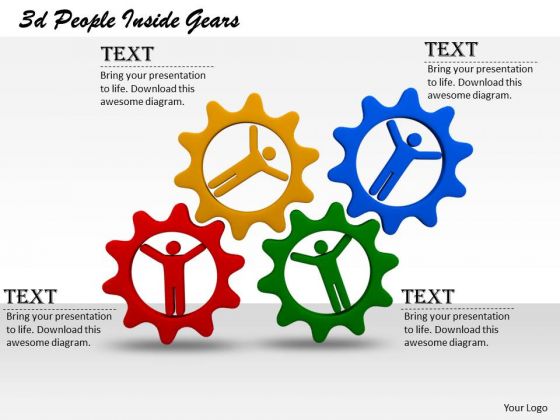 Business Strategy Planning 3d People Inside Gears Concept Statement Business Strategy Planning 3d People Inside Gears Concept Statement