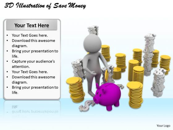 Business Strategy Process 3d Illustration Of Save Money Basic Concepts Business Strategy Process 3d Illustration Of Save Money Basic Concepts