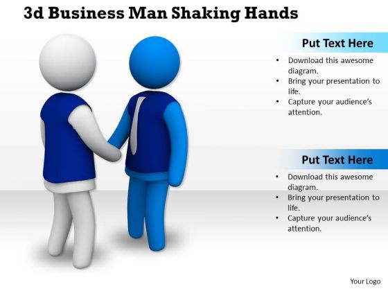 Business Strategy Process 3d Man Shaking Hands Character Business Strategy Process 3d Man Shaking Hands Character