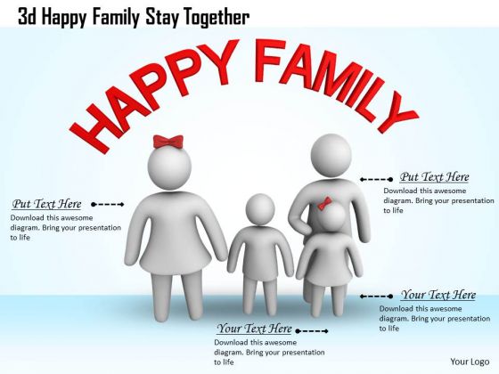 Business Strategy Review 3d Happy Family Stay Together Basic Concepts Business Strategy Review 3d Happy Family Stay Together Basic Concepts