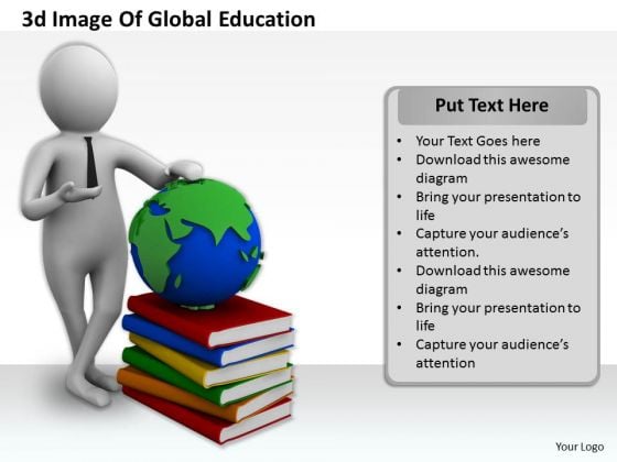 Business Strategy Review 3d Image Of Global Education Character Models Business Strategy Review 3d Image Of Global Education Character Models