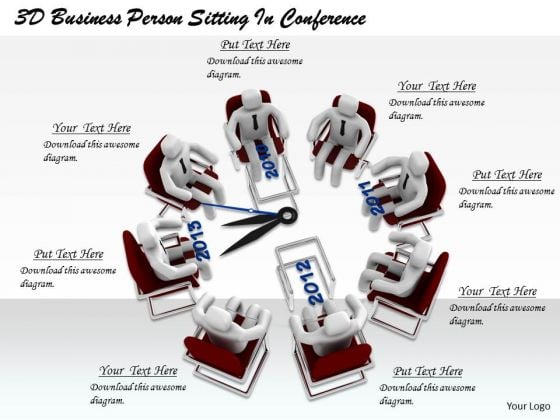 Business Strategy Review 3d Person Sitting Conference Character Modeling Business Strategy Review 3d Person Sitting Conference Character Modeling
