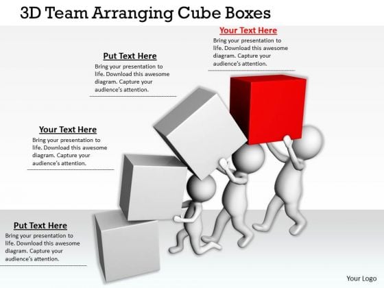 Business Strategy Review 3d Team Arranging Cube Boxes Concepts Business Strategy Review 3d Team Arranging Cube Boxes Concepts