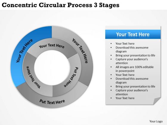 Business Strategy Review Concentric Circular Process 3 Stages Ppt Level Business Strategy Review Concentric Circular Process 3 Stages Ppt Level