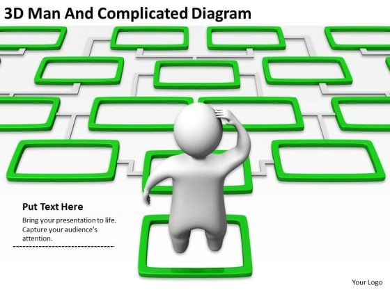 Business Structure Diagram 3d Man And Complicated PowerPoint Templates Business Structure Diagram 3d Man And Complicated PowerPoint Templates