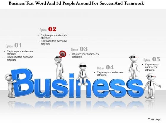Business Text Word And 3d People Around For Success And Teamwork Business Text Word And 3d People Around For Success And Teamwork