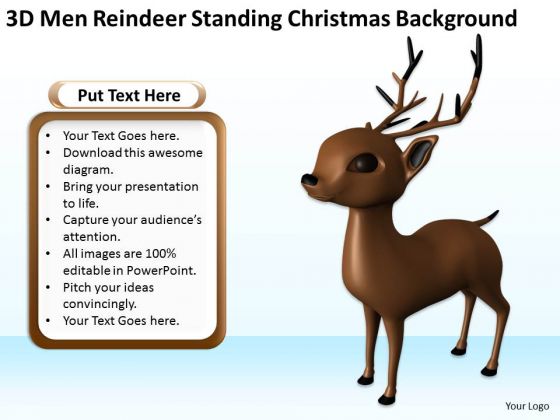 Business Use Case Diagram 3d Men Reindeer Standing Christmas Theme PowerPoint Templates Business Use Case Diagram 3d Men Reindeer Standing Christmas Theme PowerPoint Templates