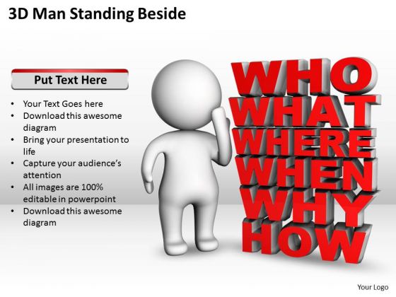 Business Workflow Diagram 3d Man Standing Beside PowerPoint Templates Ppt Backgrounds For Slides Business Workflow Diagram 3d Man Standing Beside PowerPoint Templates Ppt Backgrounds For Slides