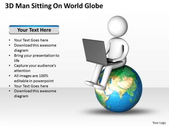 Business Workflow Diagram Sitting On World Globe PowerPoint Templates Ppt Backgrounds For Slides Business Workflow Diagram Sitting On World Globe PowerPoint Templates Ppt Backgrounds For Slides