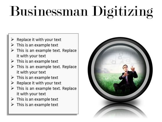 Businessman Digitizing Business PowerPoint Presentation Slides Cc Businessman Digitizing Business PowerPoint Presentation Slides Cc