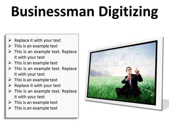 Businessman Digitizing Business PowerPoint Presentation Slides F Businessman Digitizing Business PowerPoint Presentation Slides F