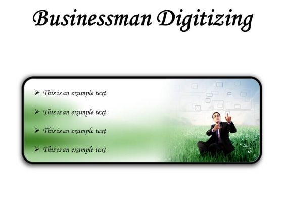 Businessman Digitizing Business PowerPoint Presentation Slides R Businessman Digitizing Business PowerPoint Presentation Slides R