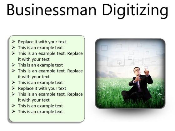 Businessman Digitizing Business PowerPoint Presentation Slides S Businessman Digitizing Business PowerPoint Presentation Slides S
