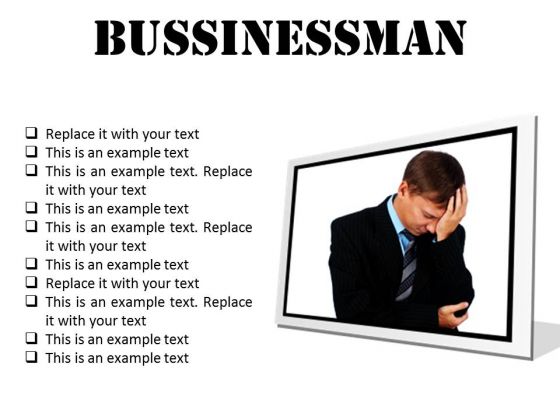 Businessman People PowerPoint Presentation Slides F