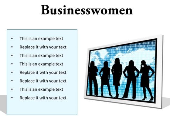Businesswomen Global PowerPoint Presentation Slides F Businesswomen Global PowerPoint Presentation Slides F