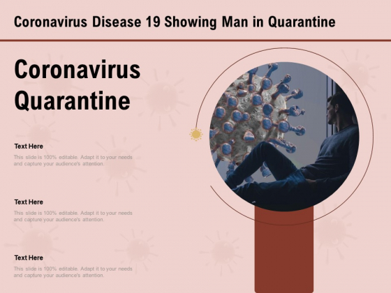 COVID 19 Pandemic Disease Coronavirus Disease 19 Showing Man In Quarantine Brochure PDF COVID 19 Pandemic Disease Coronavirus Disease 19 Showing Man In Quarantine Brochure PDF
