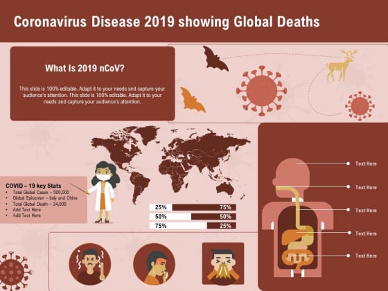 COVID 19 Pandemic Disease Coronavirus Disease 2019 Showing Global Deaths Sample PDF