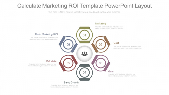 Calculate Marketing Roi Template Powerpoint Layout